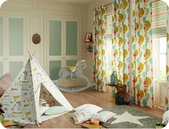 Colorful Kids Drapery